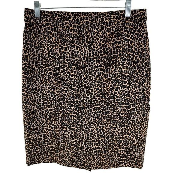 J. Crew Cheetah Pencil Skirt - Picture 1 of 8